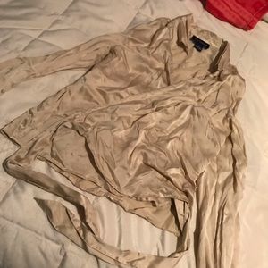 Silk Ann Taylor Wrap around blouse